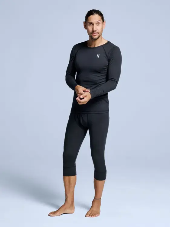 Poederbaas - Merino- Heren -3/4 Thermolegging