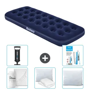 Bestway luchtbed 1-Persoons + Accessoires