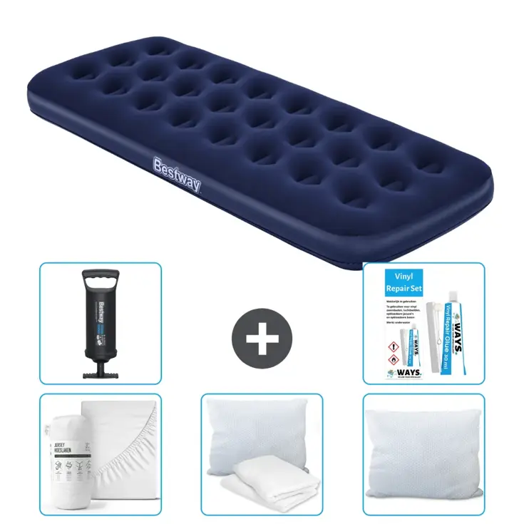 Bestway luchtbed 1-Persoons + Accessoires