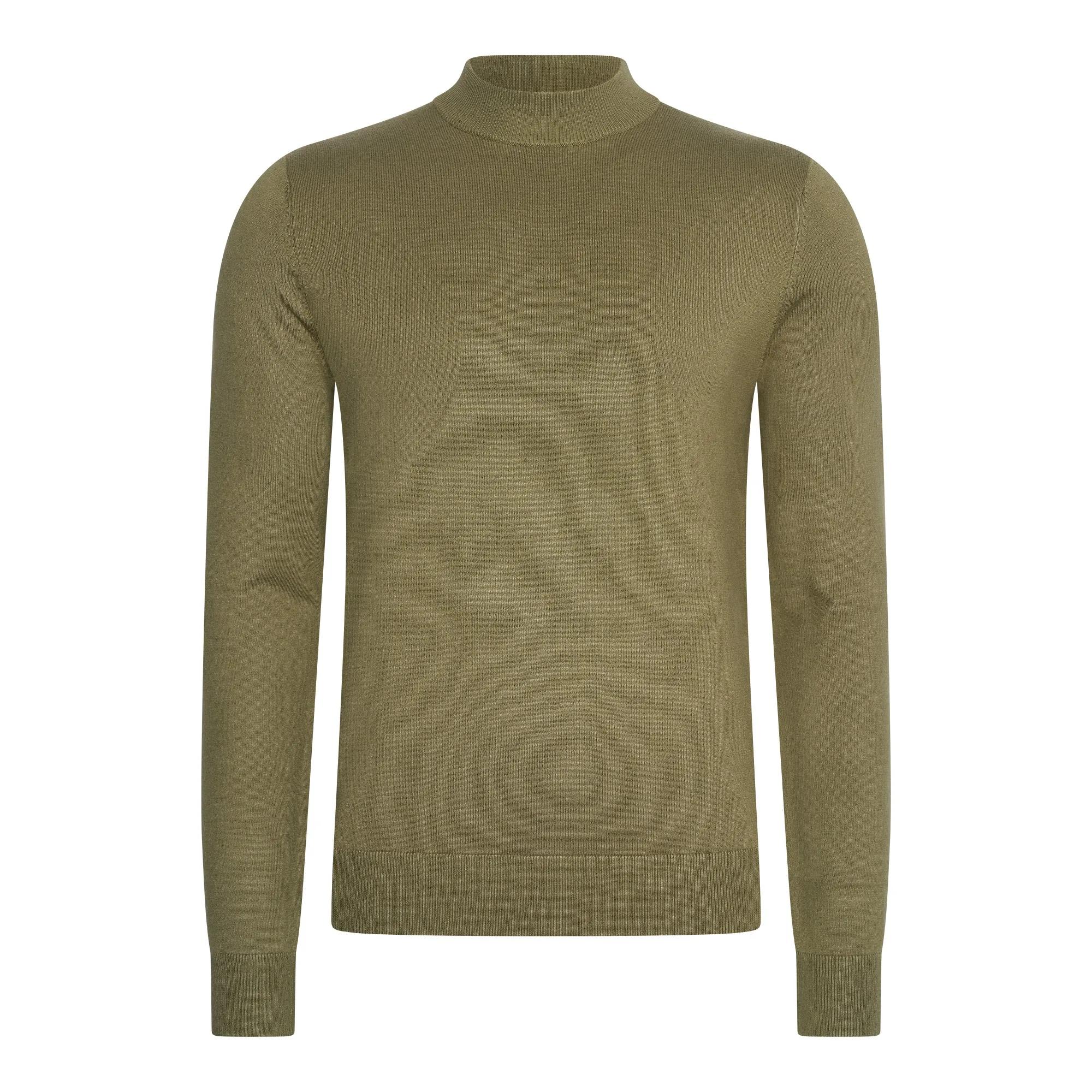 Mario Russo Heren Turtle Neck Trui Tarmac   Groen