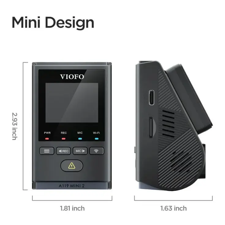 A119 Mini 2 QuadHD Wifi GPS dashcam