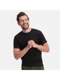 TOBY - Merinowol T-shirt Heren Bamboo Basics