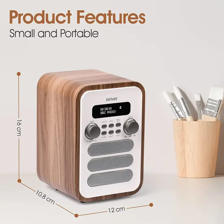 DAB+/FM Radio Bluetooth Alarm Afstandbediening