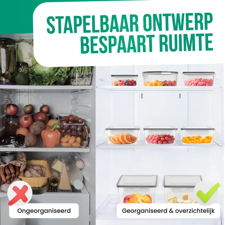 Vershoudbakjes Plastic - 30 Delig
