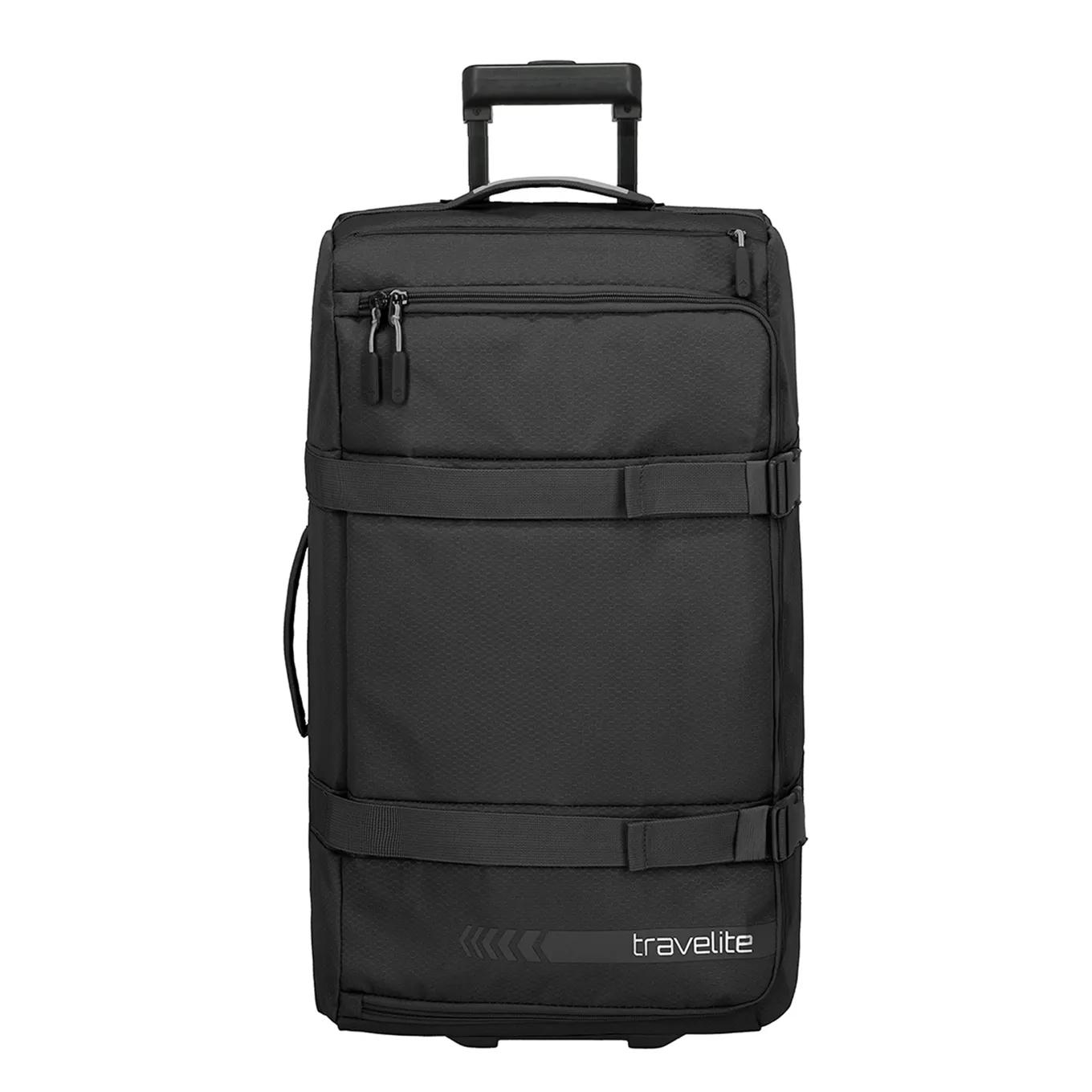 Travelite  Kick Off wheeled duffle l Zwart  Zwart main product image