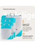 Packing cubes compressie set – 6-delig – Li Blauw