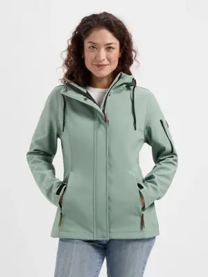 Malika Dames - Softshell Jas - Groen