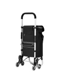 40L boodschappentrolley met trapwielen