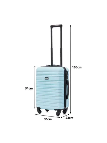 Reiskoffer S ABS 39L met TSA-slot en 360° wielen