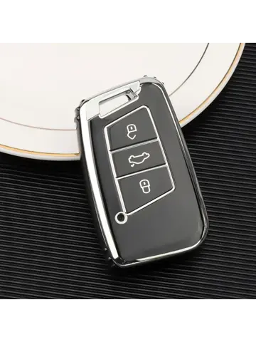 TPU Sleutelhoesje VW - Skoda - Seat Cupra zwart D3