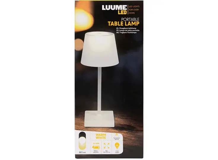 Led Diner Tafellamp - Touch - Dimbaar