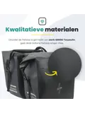Voltano Dubbele Rolltop Fietstas 48 L