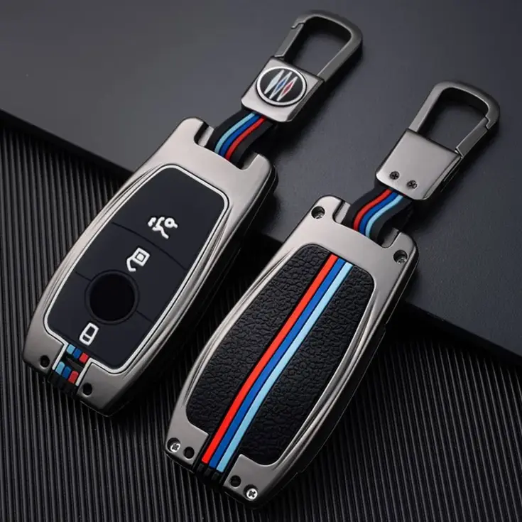 Metalen Sleutelhoesje voor Mercedes grijs B3