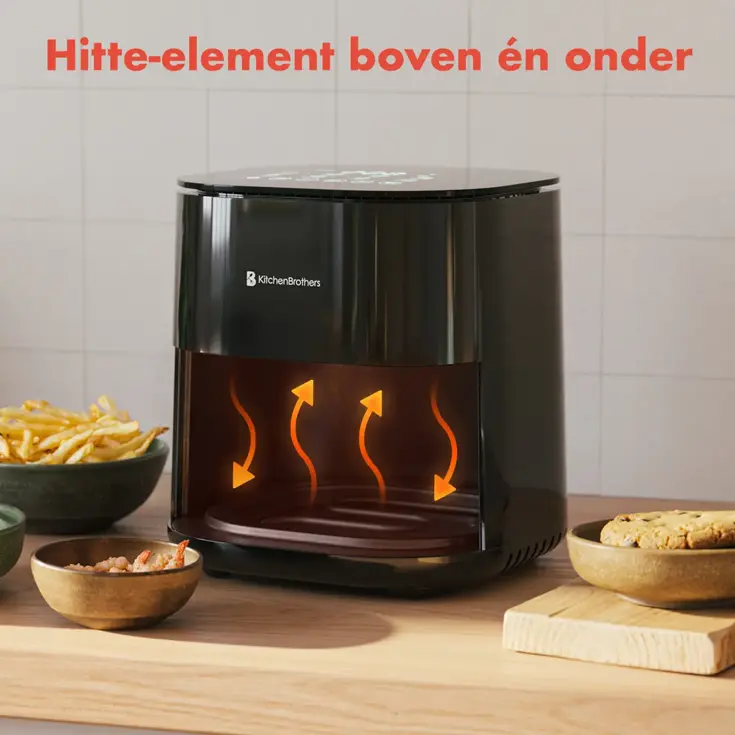 Airfryer – 5L – 2000W – Zwart
