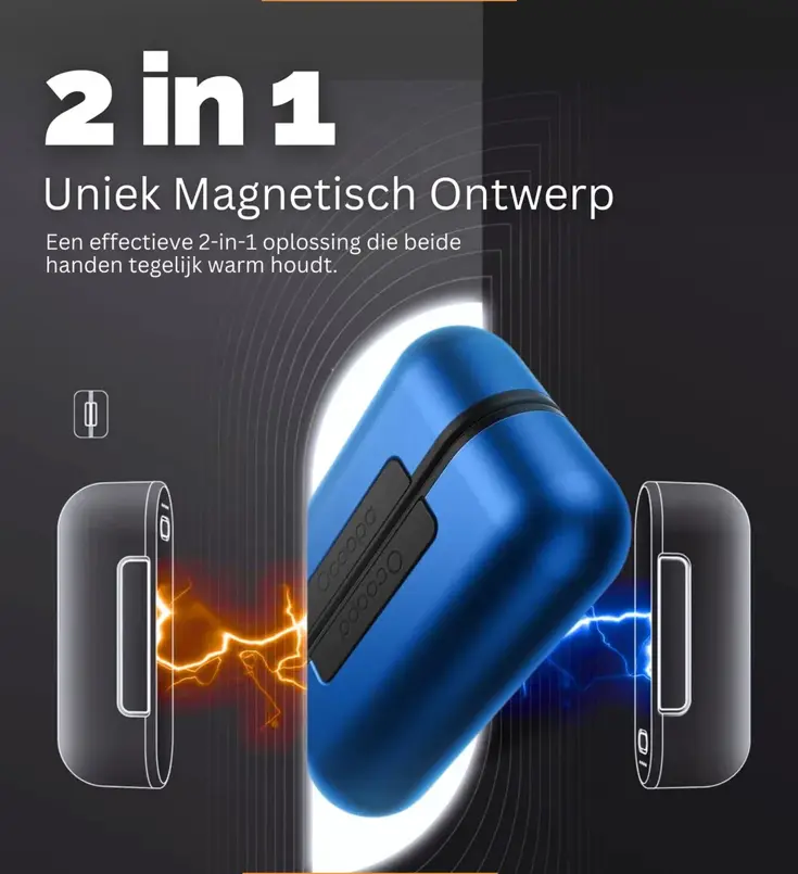 Herbruikbare Handwarmers met Powerbank