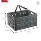 Square - Vouwkrat met handgreep - 32L - 2-dlg