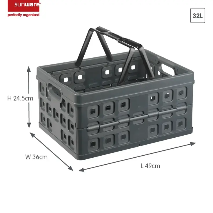Square - Vouwkrat met handgreep - 32L - 2-dlg