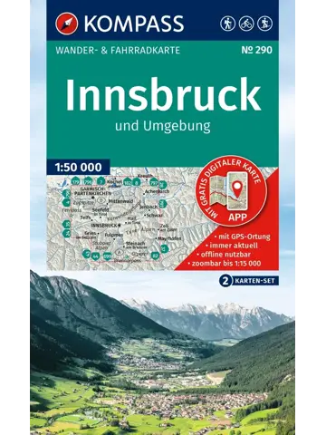 Wandelkaart WK290 Innsbruck und Umgebung