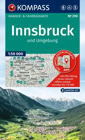 Wandelkaart WK290 Innsbruck und Umgebung