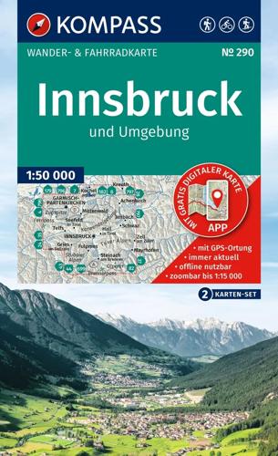 Wandelkaart WK290 Innsbruck und Umgebung
