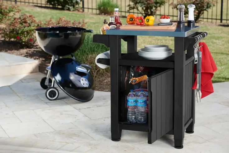 Keter Unity Classic BBQ tafel - Grafiet