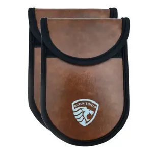 Dutch Shield 2x RFID Autosleutel hoesje bruin