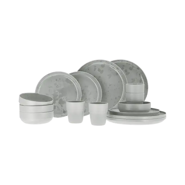 Palma serviesset grey 16-delig