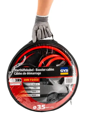 Startkabels 700A - Geïsoleerd - 4,5m