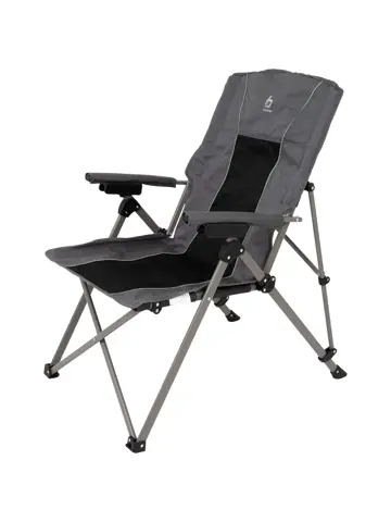 Bo-Camp Vouwstoel Fraser 4-Standen Antraciet