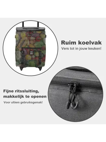 Boodschappentrolley met koelvak 32L