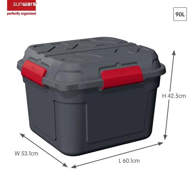 Q-line - Waterdichte opbergbox - 90L antrac.