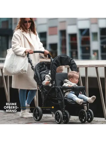 Luxe Elena dubbele buggy - Compact - Lichtgewicht