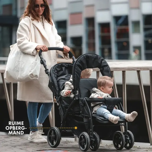 Luxe Elena dubbele buggy - Compact - Lichtgewicht