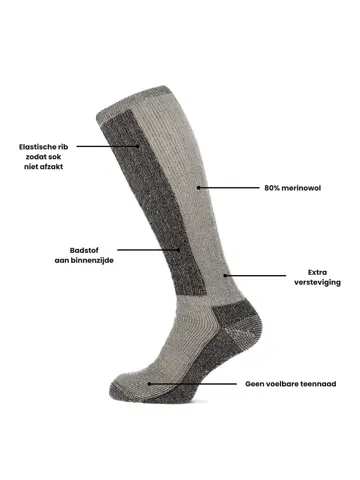 Merino - Thermosokken Kniehoogte