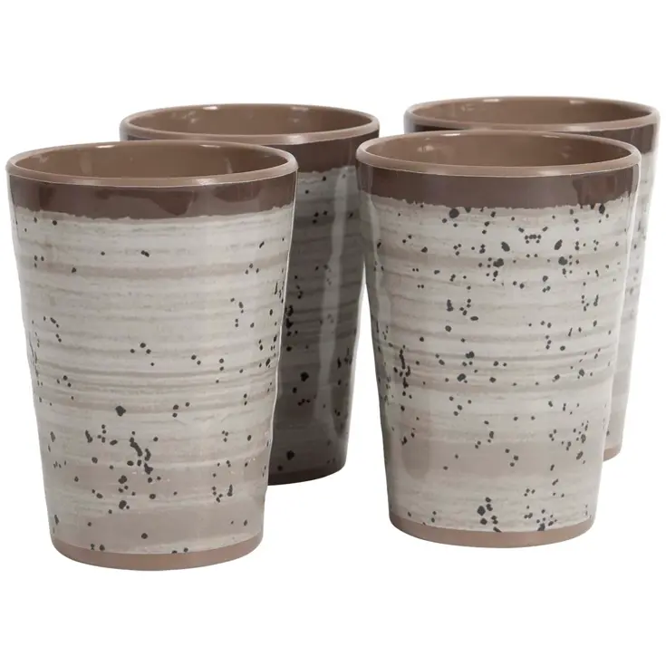 Bo-Camp Beker Ø 8,5 cm 4 Stuks Melamine