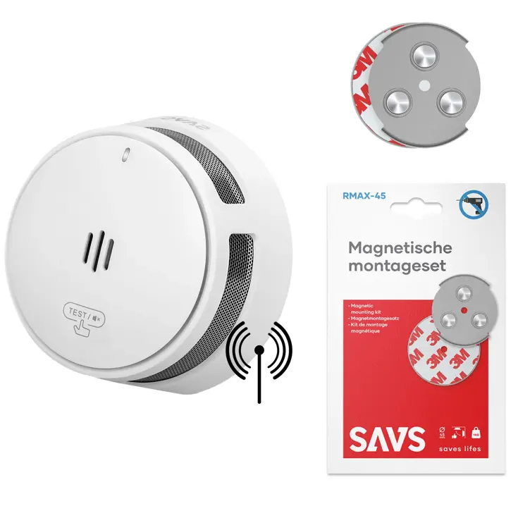 S10-W Koppelbare rookmelder met magneet