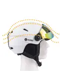 Vizorz Skihelm - Inclusief 2 vizieren