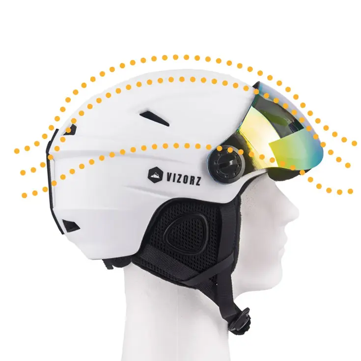 Vizorz Skihelm - Inclusief 2 vizieren