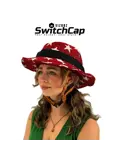 Vizorz SwitchCap fietshelm - Woolly cherry cap