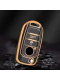TPU Sleutelhoesje voor Fiat / Abart goud B3