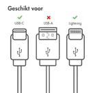imoshion Lightning naar USB-C kabel 1 meter