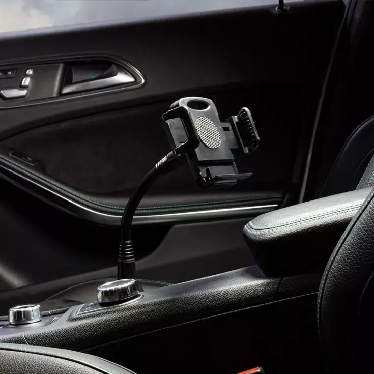 Telefoonhouder auto universeel voor in bekerhouder