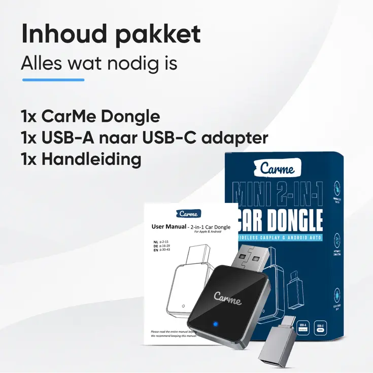 Mini 2-in-1 CarPlay & Android Auto Dongle V2