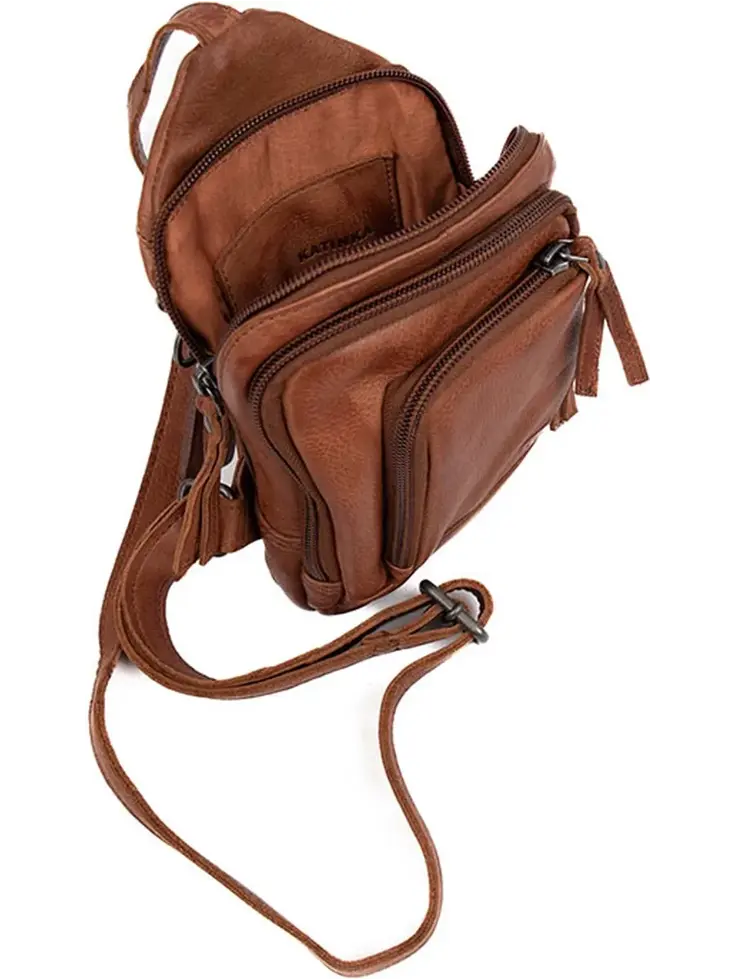 Katinka - Leren Crossbodytas / Slingbag