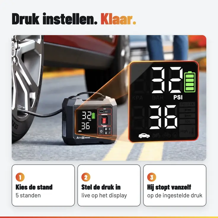 Air-300 - Luchtcompressor & Elektrische fietspomp