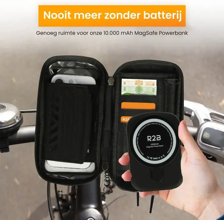 Telefoonhouder Fiets + Powerbank Magsafe