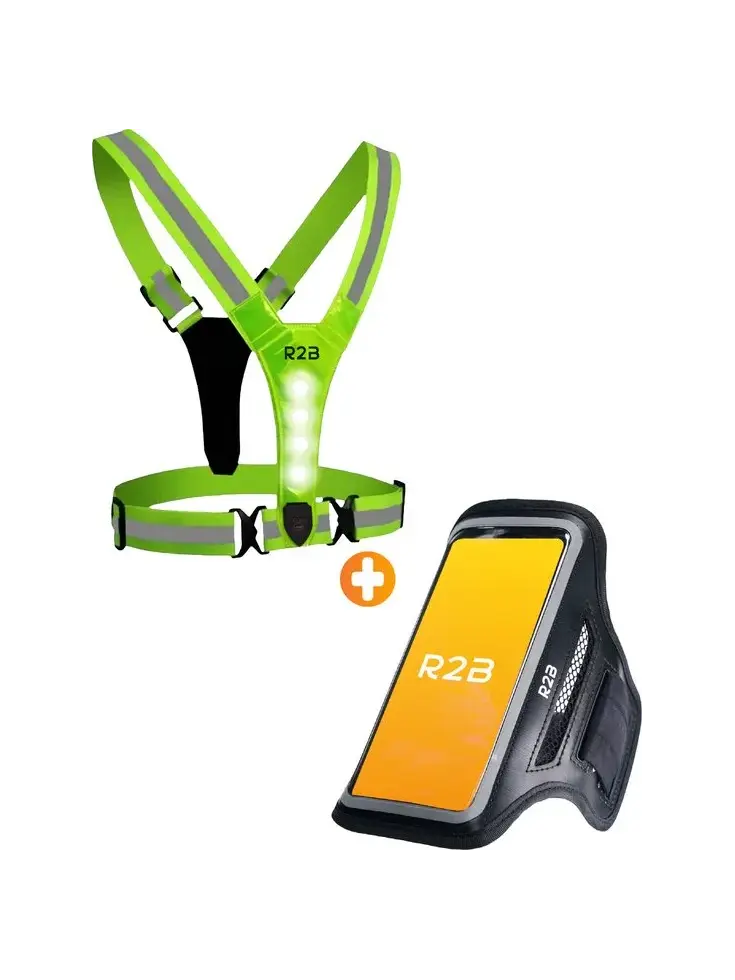 Hardloopvest oplaadbaar + Sportarmband