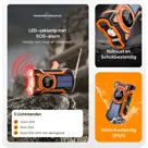 Noodradio met solar dynamo Bluetooth en powerbank