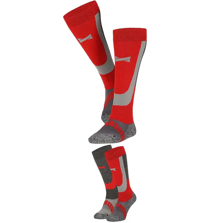 6 paar - Unisex - Skisokken