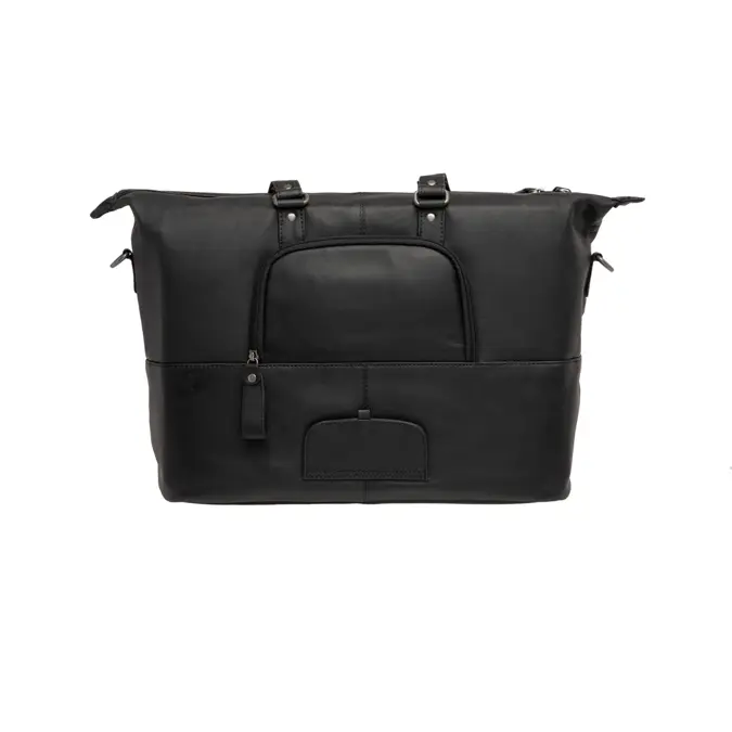 New Looxs laptoptas leer Verla zwart 21 liter